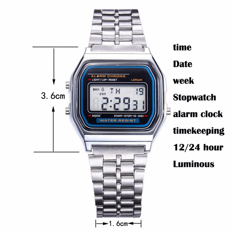 2025 Digital Watches For Men Sports Waterproof Bracelet Clock Gold Electronice LED Wristwatch Women Casual Montre Homme Relogio