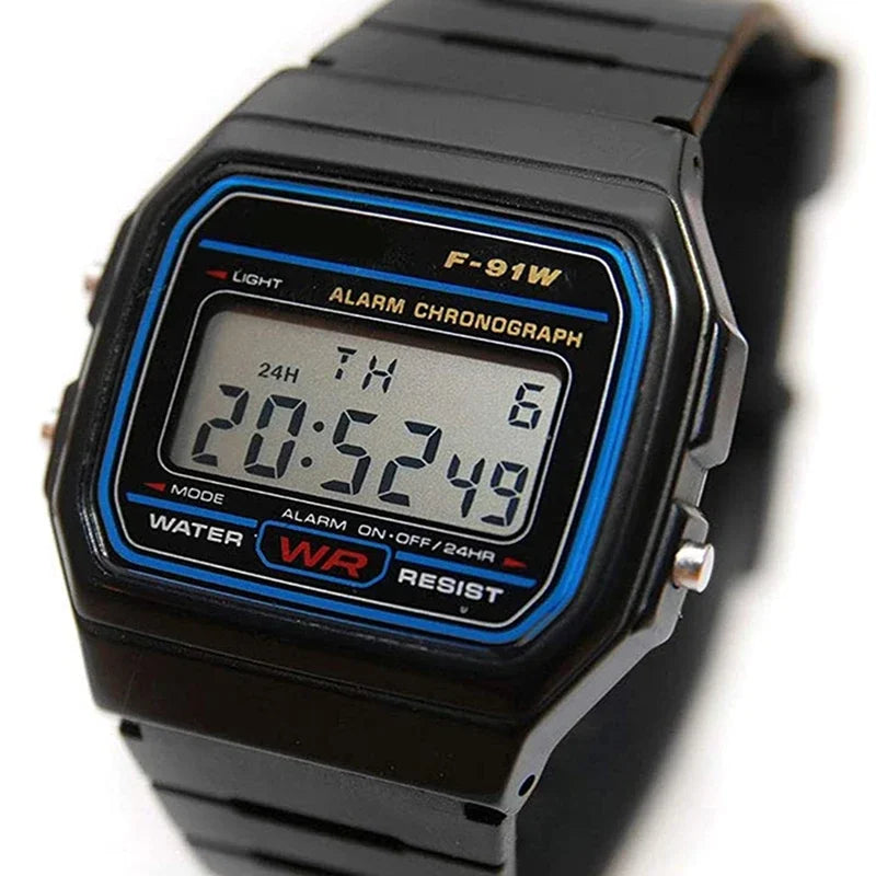 F91W Digital Watches for Men Women LED Electronic Wristwatch Waterproof Sports Military Watch Female Clock Relojes Digitales
