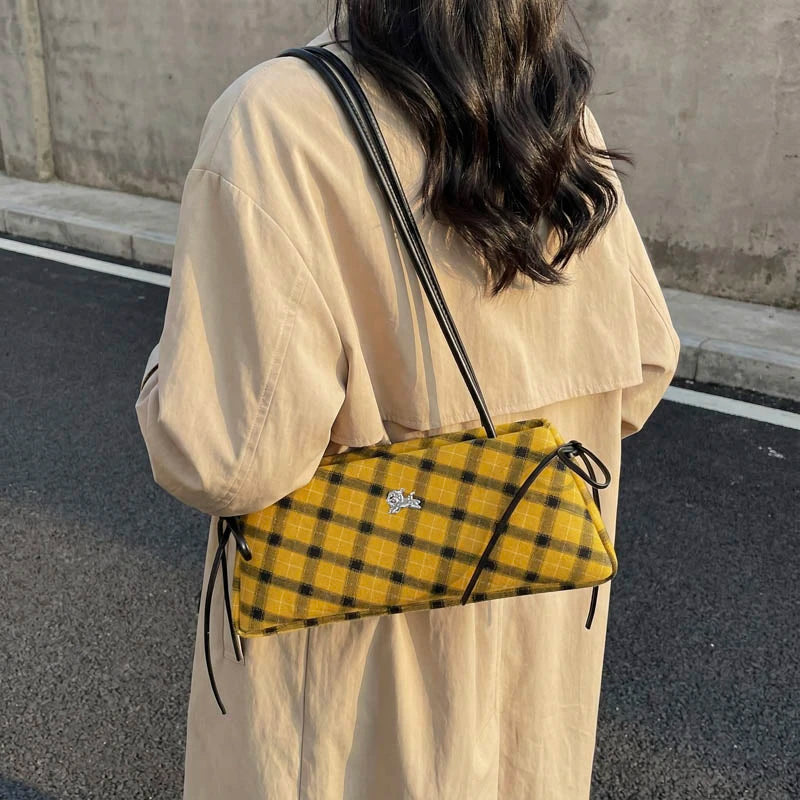 New Retro American Style Crossbody Bag Women's Handbag Fashionable Handheld Bag Casual Single Shoulder Bag Simple Style Handbag