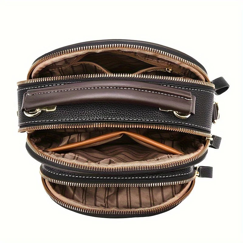Women's PU Leather Flap Shoulder Bag — Versatile Luxury Handbag
