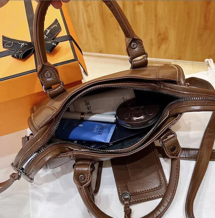 Handbags For Women 2026 New High Capacity Shoulder Bags Motorcycle Lady Travel Bag Luxury Brand Hobos Bags Cross-body Handbags