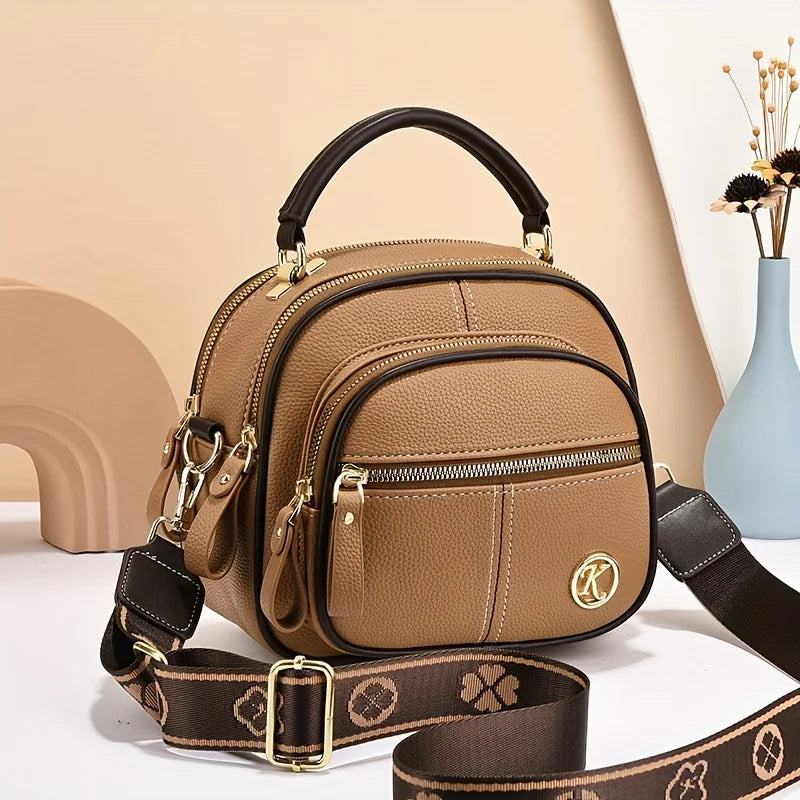 Women's PU Leather Flap Shoulder Bag — Versatile Luxury Handbag