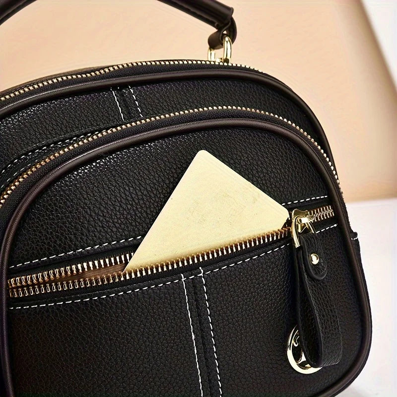 Women's PU Leather Flap Shoulder Bag — Versatile Luxury Handbag