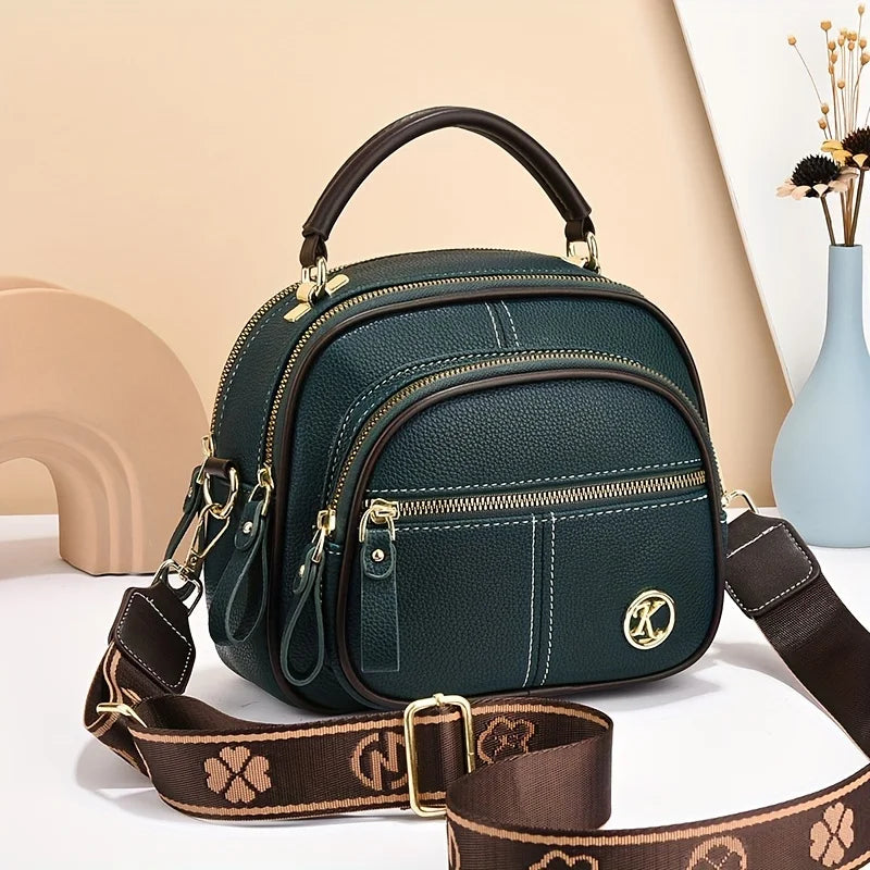 Women's PU Leather Flap Shoulder Bag — Versatile Luxury Handbag