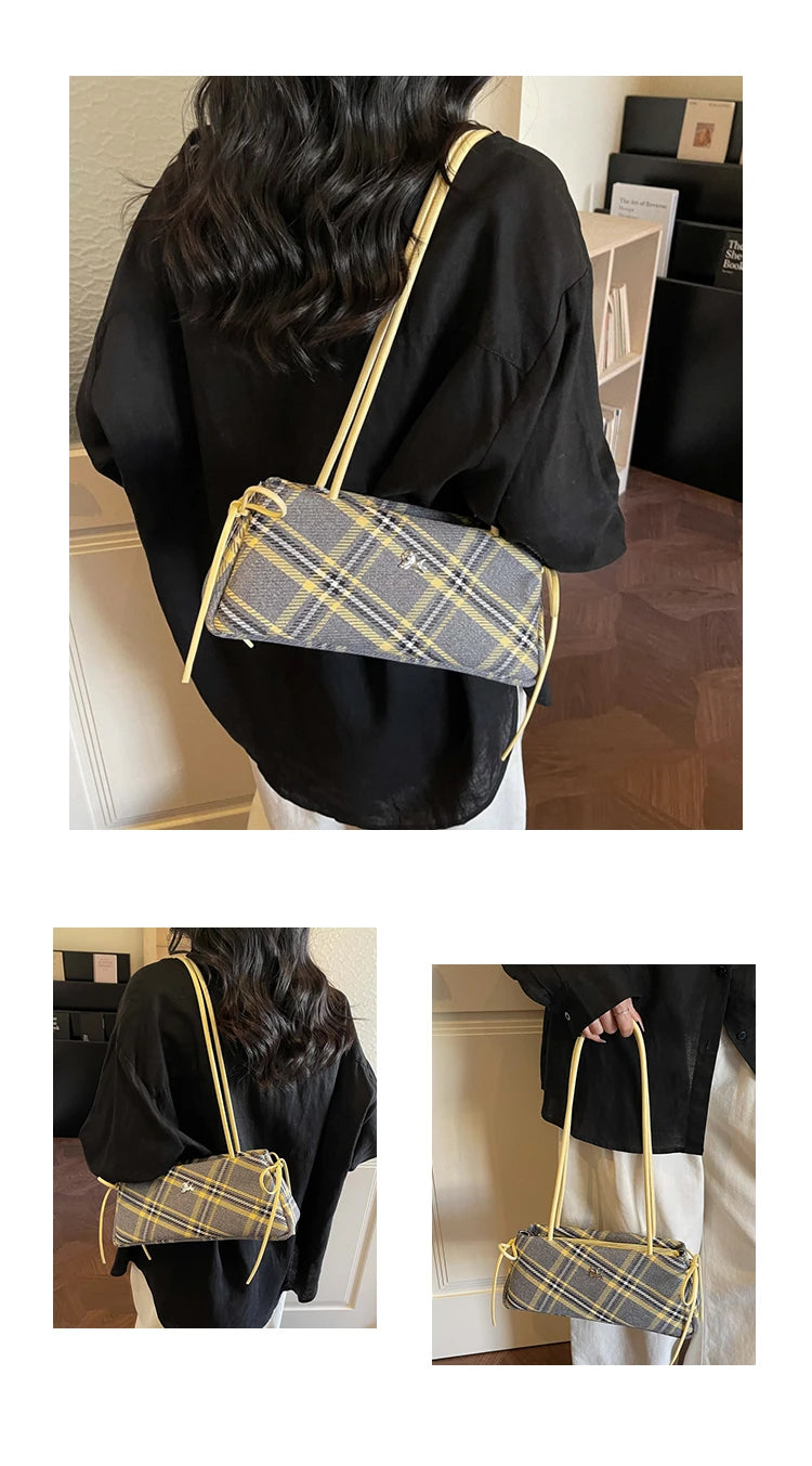 New Retro American Style Crossbody Bag Women's Handbag Fashionable Handheld Bag Casual Single Shoulder Bag Simple Style Handbag