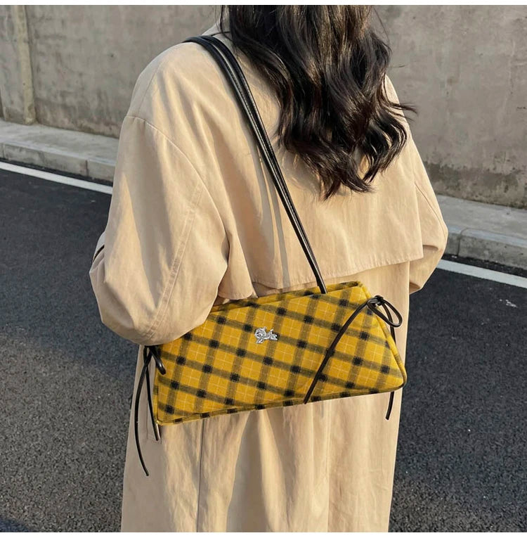 New Retro American Style Crossbody Bag Women's Handbag Fashionable Handheld Bag Casual Single Shoulder Bag Simple Style Handbag