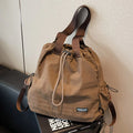 Handbag, solid color, minimalist style, large capacity, portable women's bag, minimalist style multifunctional backpack.