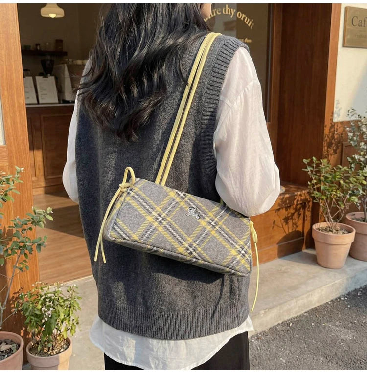 New Retro American Style Crossbody Bag Women's Handbag Fashionable Handheld Bag Casual Single Shoulder Bag Simple Style Handbag